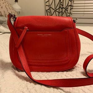 Red Marc Jacobs Cross body saddle bag